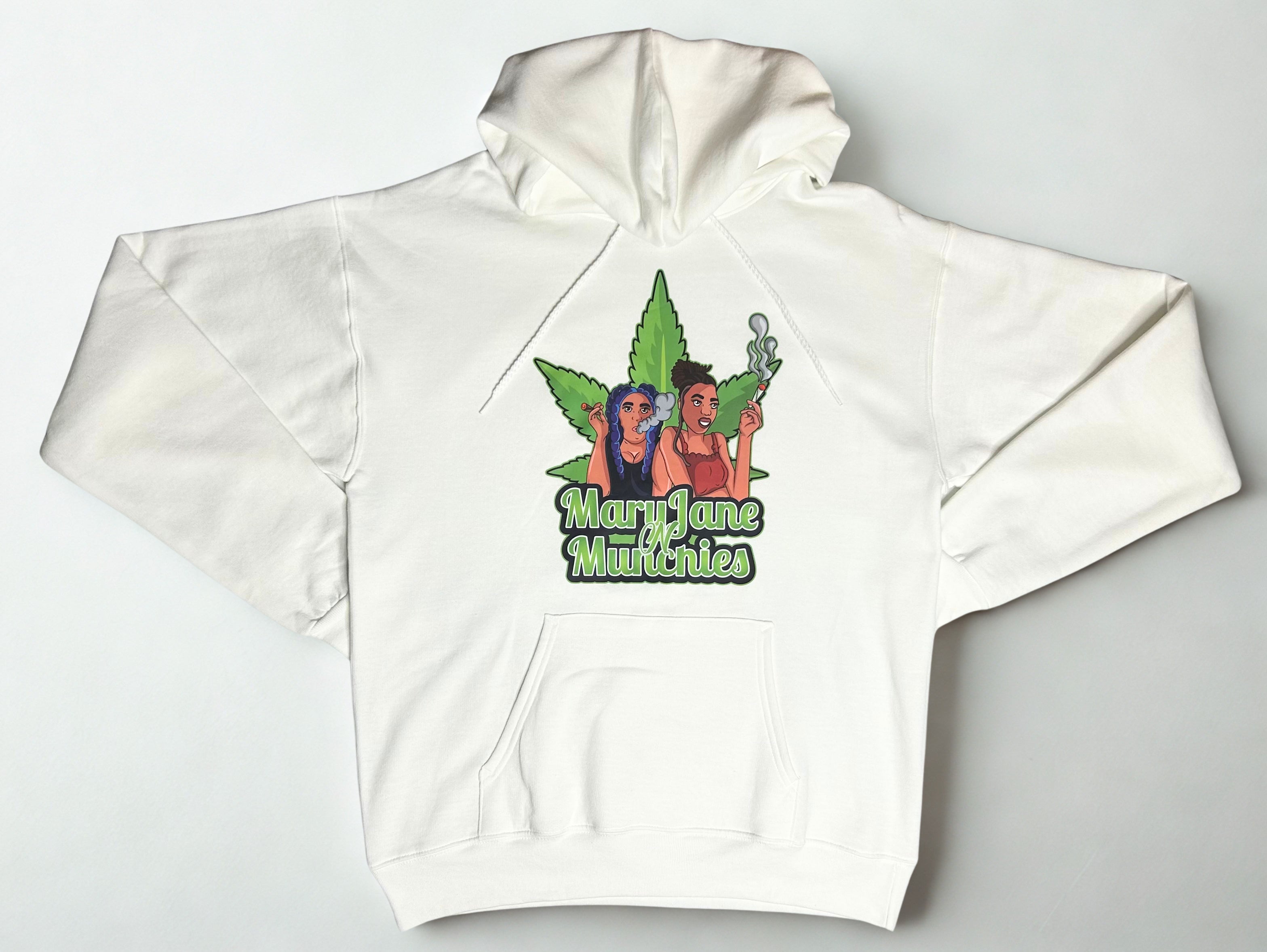 MaryJane N Munchies Signature Hoodie – White